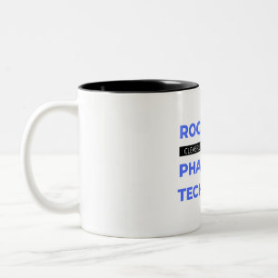 Caneca De Café Em Dois Tons Rock Star Claramente Disfarçada Como Uma Farmacaci