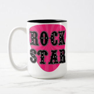 Caneca De Café Em Dois Tons Rock Star Guitar Pick
