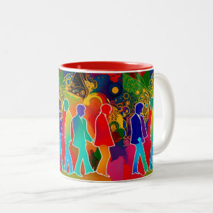 Caneca De Café Em Dois Tons Rock Stars