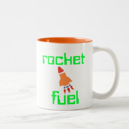 Caneca De Café Em Dois Tons Rocket Fuel Mother's Day Gift