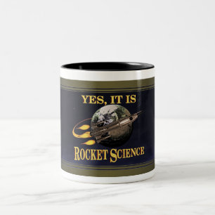 Caneca De Café Em Dois Tons RocketScienceMug