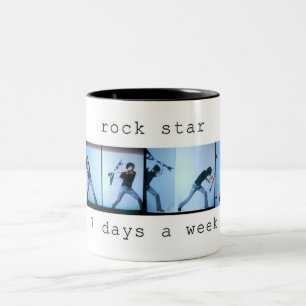 Caneca De Café Em Dois Tons rockstar