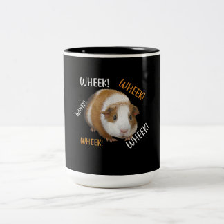 Caneca De Café Em Dois Tons Roda Bonita e Engraçada - Proprietário do Porco-gu