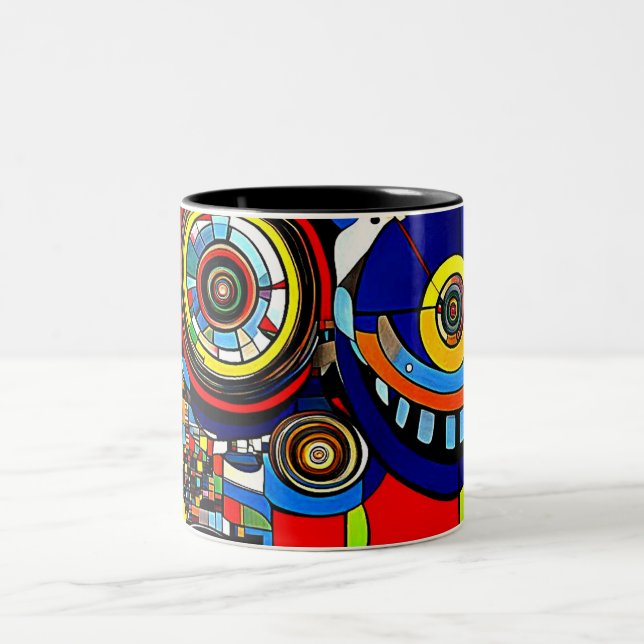 Caneca De Café Em Dois Tons Rodas 9 (Centro)