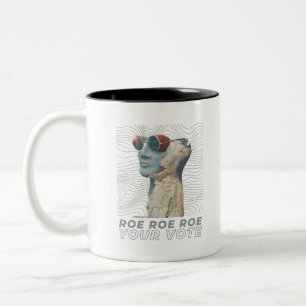 Caneca De Café Em Dois Tons Roe Roe Seu Voto