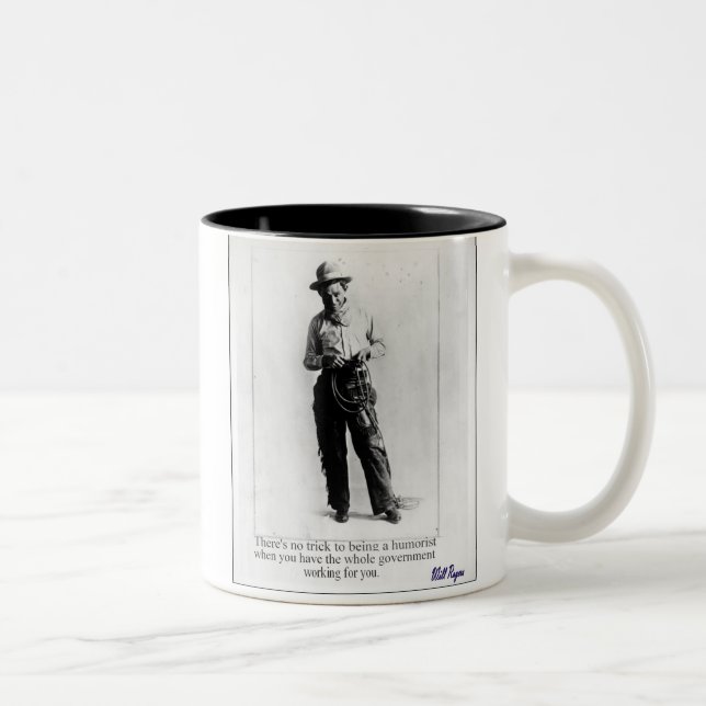 Caneca De Café Em Dois Tons "Rogers - Humorist " (Direita)