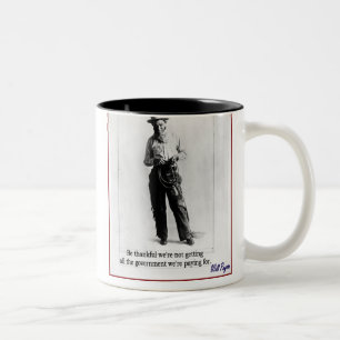 Caneca De Café Em Dois Tons "Rogers - o governo "