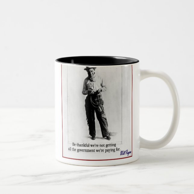 Caneca De Café Em Dois Tons "Rogers - o governo " (Direita)