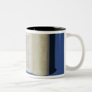 Caneca De Café Em Dois Tons Rolo diminuto de Torah, 1765