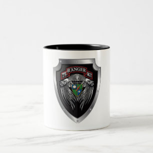 Caneca De Café Em Dois Tons Rolo do 75º Regimento de Rangers Magnífico