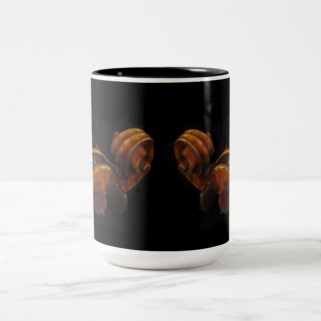 Caneca De Café Em Dois Tons Rolos do violino (Centro)
