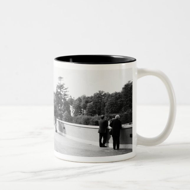 Caneca De Café Em Dois Tons Roma Itália, Jardins Vaticanos (Direita)