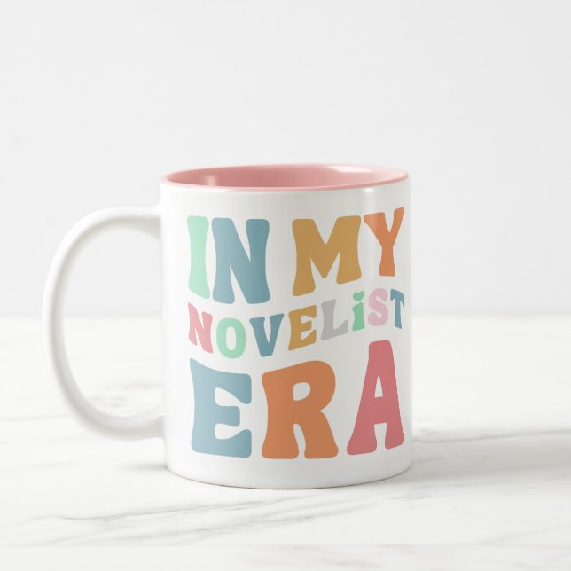Caneca De Café Em Dois Tons Romancista Moderna Fofa  (Esquerda)