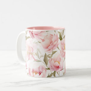 Caneca De Café Em Dois Tons Romanichel Pink Peony Mug