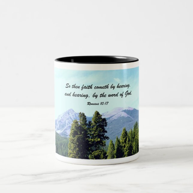 Caneca De Café Em Dois Tons Romanos 10:17 (Centro)