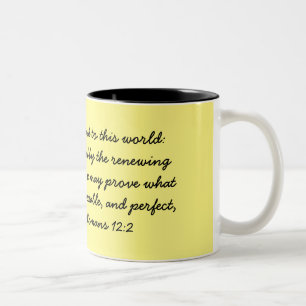 Caneca De Café Em Dois Tons Romanos 12:2 Mug