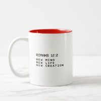 Romanos 12:2 Nova Mente Vida Criação Minimalista