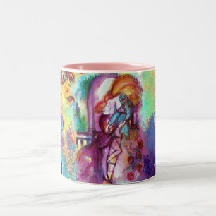 Caneca De Café Em Dois Tons ROMEO E JULIET Corações Românticas dos Namorado