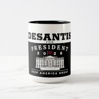 CANECA DE CAFÉ EM DOIS TONS RON DESANTIS 2028