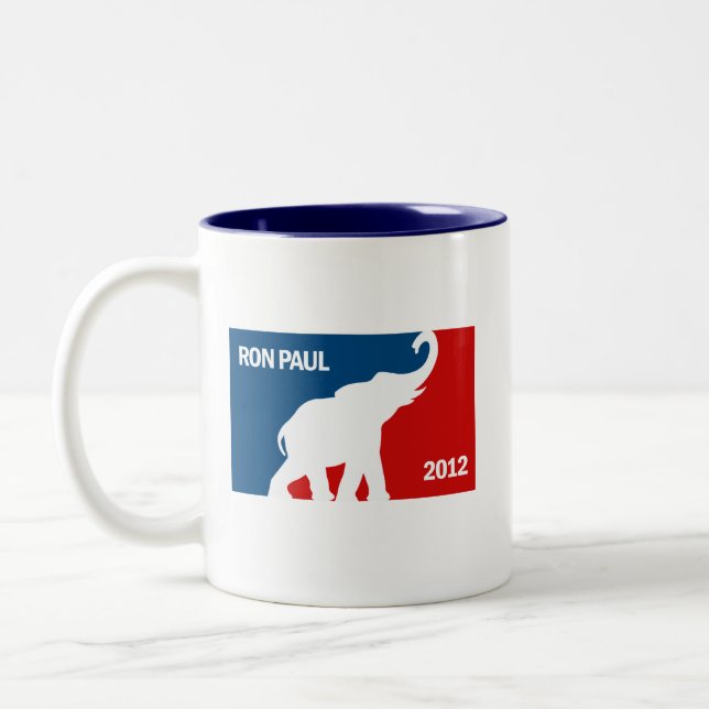 CANECA DE CAFÉ EM DOIS TONS RON PAUL 2012 PRO (Esquerda)