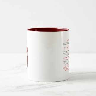 Caneca De Café Em Dois Tons Roosevelt Man in Arena Warrior Graphic in Red