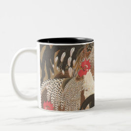 Caneca De Café Em Dois Tons Rooster De Arte Japonês Ano 2017 Mug 3