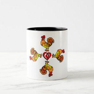 Caneca De Café Em Dois Tons Rooster Pinroda