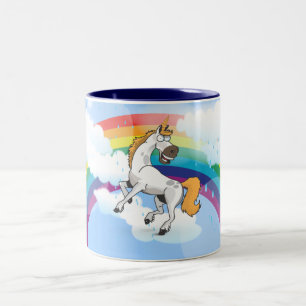 Caneca De Café Em Dois Tons Rory o Unicórnio