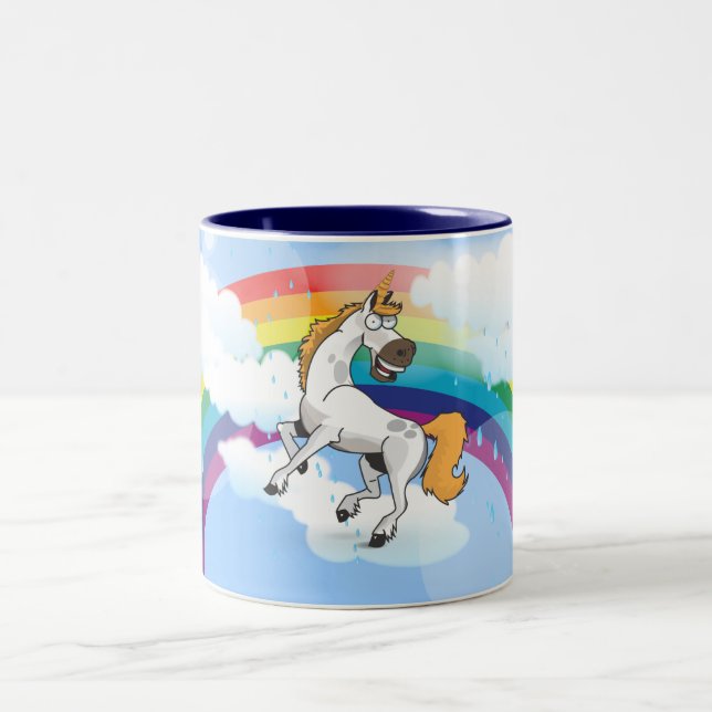 Caneca De Café Em Dois Tons Rory o Unicórnio (Centro)