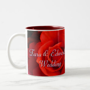 Caneca De Café Em Dois Tons Rosa Amarelo-Vermelho