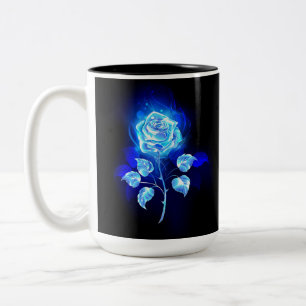 Caneca De Café Em Dois Tons Rosa azul queimado