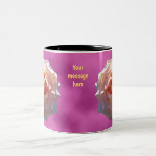 Caneca De Café Em Dois Tons Rosa Blush Mug
