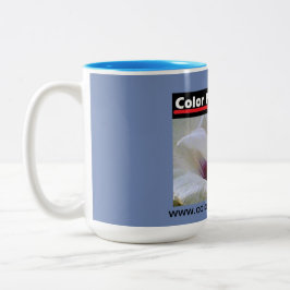 Caneca De Café Em Dois Tons Rosa branca