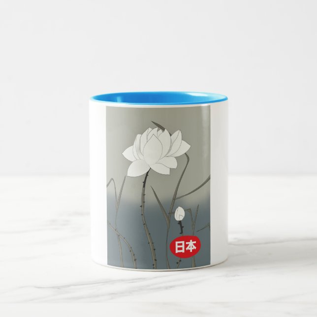 Caneca De Café Em Dois Tons Rosa Branca Japonesa (Centro)