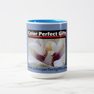 Caneca De Café Em Dois Tons Rosa branco