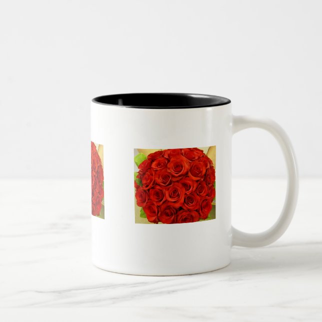 Caneca De Café Em Dois Tons Rosa Café Mug (Direita)