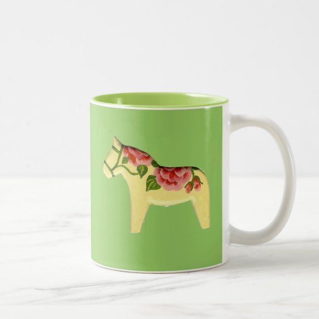 Caneca De Café Em Dois Tons Rosa Dala Horse (Direita)
