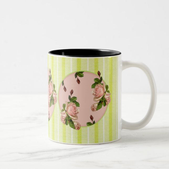 Caneca De Café Em Dois Tons Rosa de algodão (Direita)