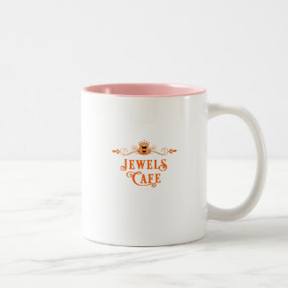 Caneca De Café Em Dois Tons Rosa de Jewels Arthur: Série Jewels Cafe