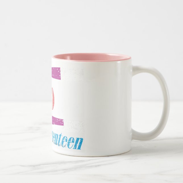 Caneca De Café Em Dois Tons Rosa de Leo (Direita)