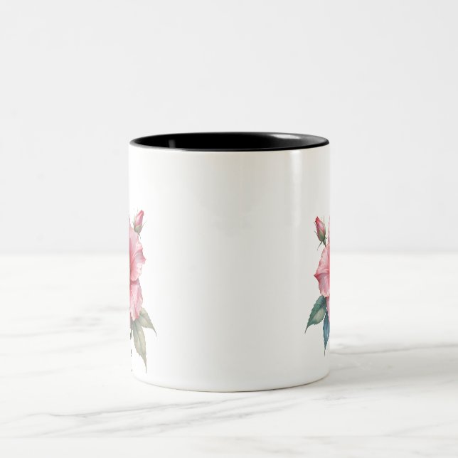 Caneca De Café Em Dois Tons Rosa de Sharon Mug (Centro)