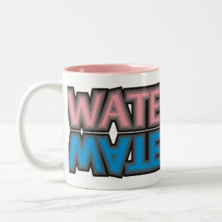 Caneca De Café Em Dois Tons rosa do pólo aquático