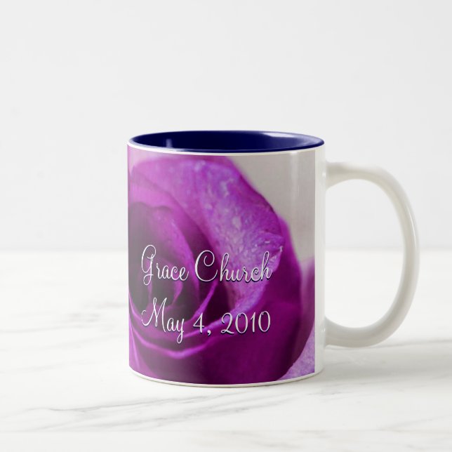 Caneca De Café Em Dois Tons Rosa do roxo (Direita)