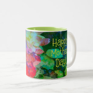 Caneca De Café Em Dois Tons Rosa Garden Coffee Mug