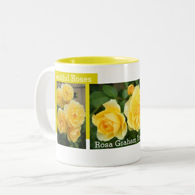 Caneca De Café Em Dois Tons Rosa Graham Tomas：Two‐tone Mug (Frente Esquerda)