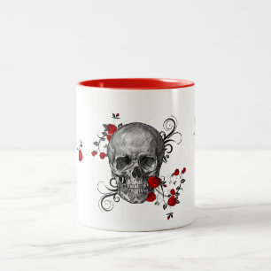 Caneca De Café Em Dois Tons Rosa vermelha de café