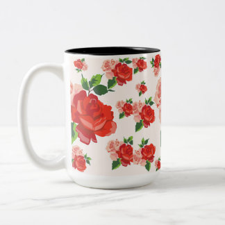 Caneca De Café Em Dois Tons Rosas Para U