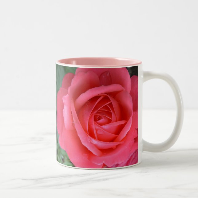 Caneca De Café Em Dois Tons Rosas rosa Mug Coffee Cup Belo Decinto Rosa (Direita)