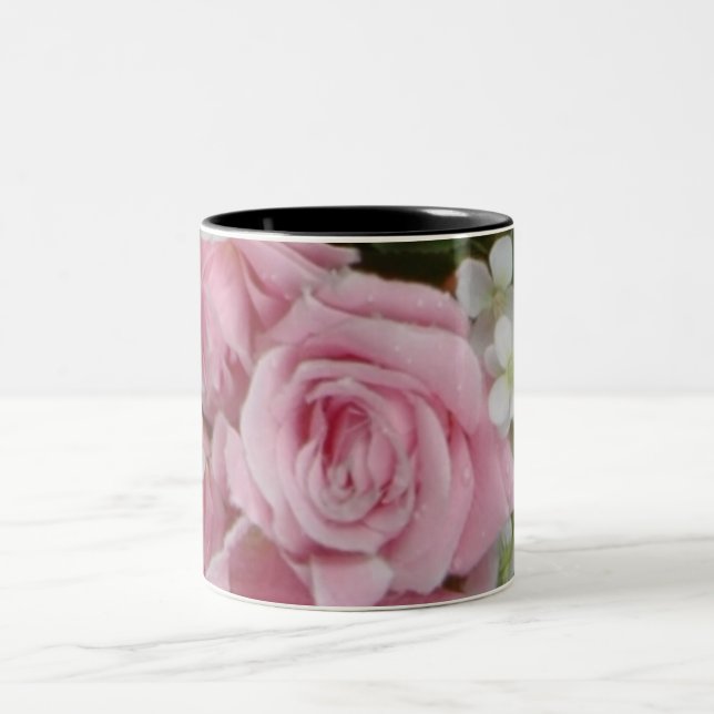 Caneca De Café Em Dois Tons Rosas Rosas (Centro)