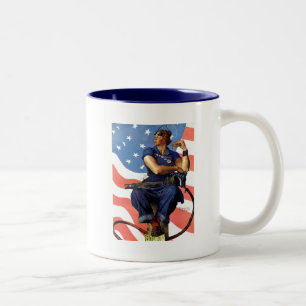 Caneca De Café Em Dois Tons "Rosie o rebitador "